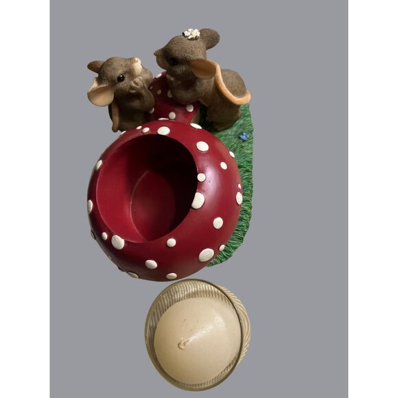 Charming Tails "Your Light Shines Bright" Votive Candle Holder With Mice - Picture 13 of 13